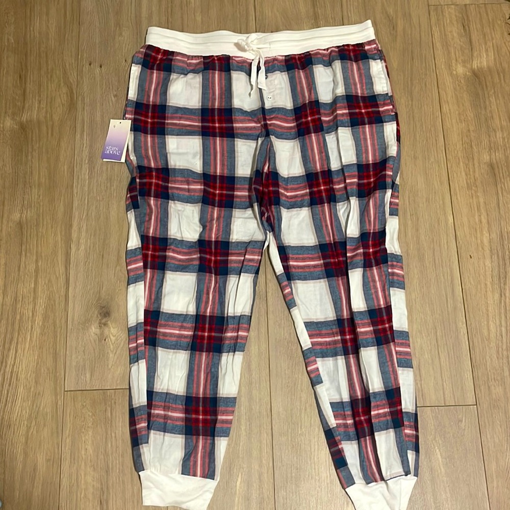Plaid Pajamas Pants (new- stars above)